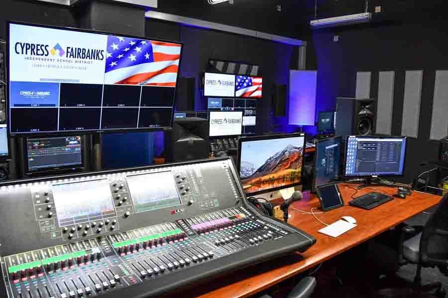 The Berry Centre Production/Broadcast Room with Allen & Heath’s S7000 surface