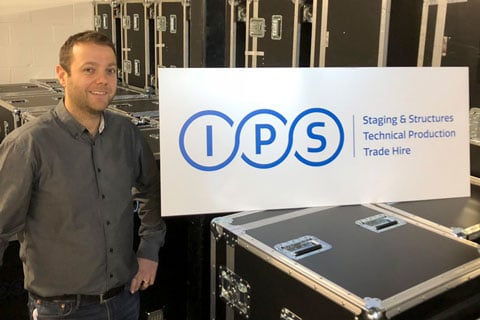 Managing director James Mason with new IPS logo