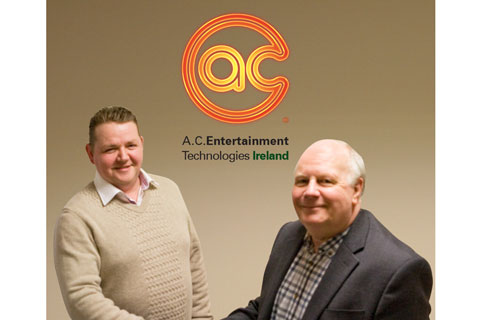 AC-ET Ireland's managing director Aaron Cripps with David Leggett, AC-ET executive chairman