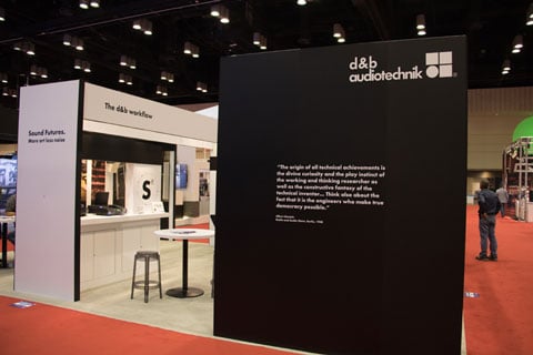 Visitors can explore the full extent of what tailor-made means at d&b