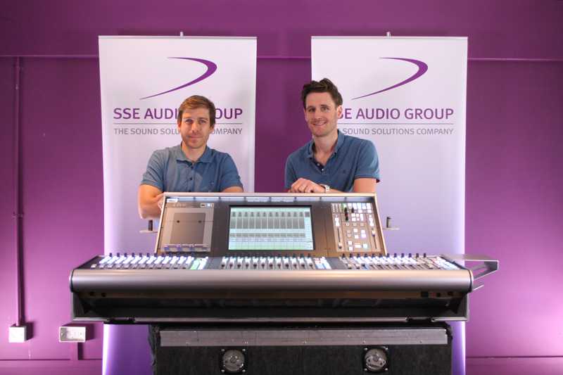 SSE Audio Group sales director Alex Penn and SSE Hire manager Dan Bennett