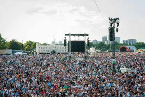 Hyde Park in the summertime