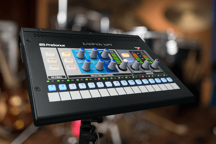 The EarMix 16M 16-channel personal monitor mixer