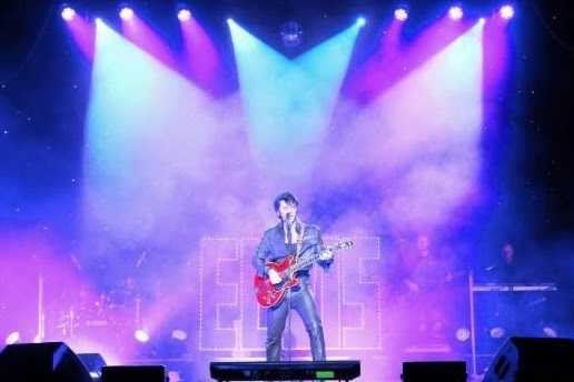 'Elvis' performs at the Legends show at the Blackpool Tower Ballroom