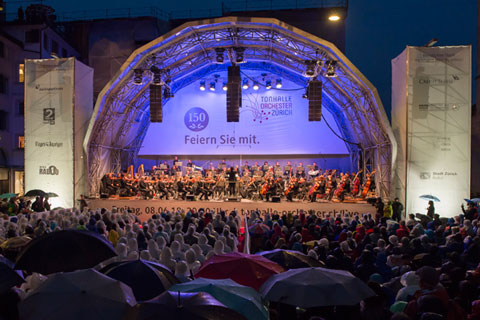 The 150th anniversary concert of the city’s famous Tonhalle Orchestra