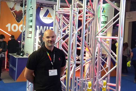 Glen Brown from Area Four Industries UK with MILOS truss