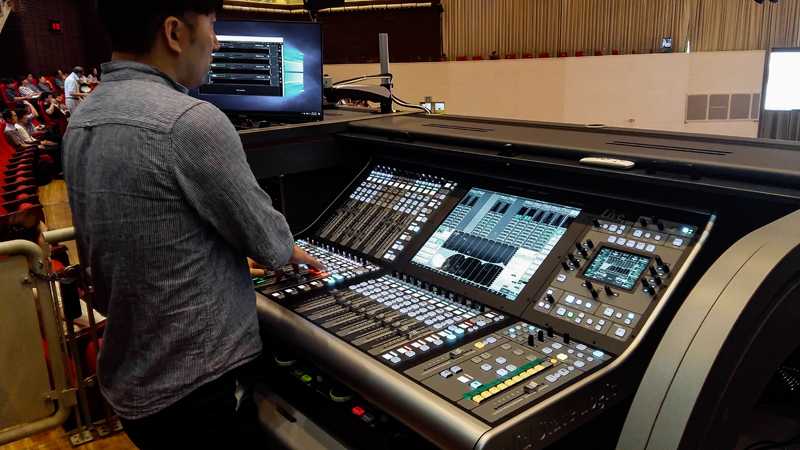 The new SSL L500 in action at Bethel Church, IllSan