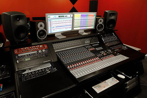 The Audient ASP4816 console at Waikato Institute of Technology