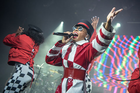 Janelle Monáe live at Manchester Academy (photo: Steve Sroka)