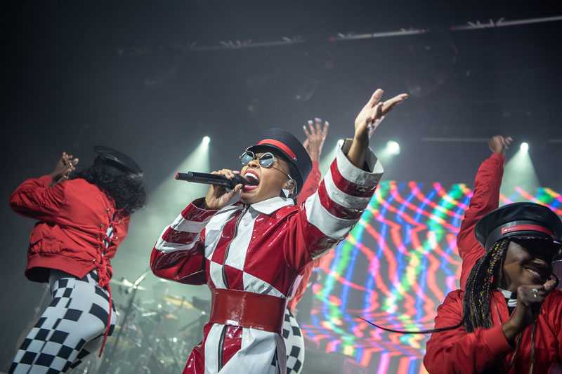 Janelle Monáe live at Manchester Academy (photo: Steve Sroka)