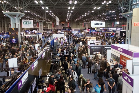 The busy exhibition floor at new York’s Javits Centre