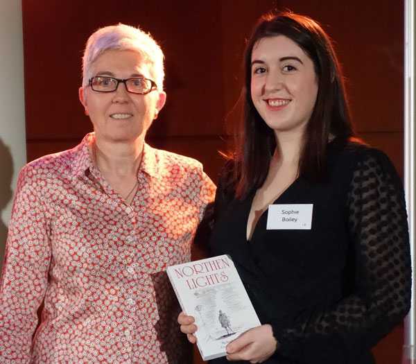 ALD chair, Johanna Town, with Sophie Bailey, winner of The Michael Northern Award