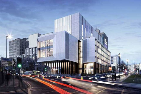 A visual of Leeds Beckett’s new Creative Arts building, due to complete in 2020