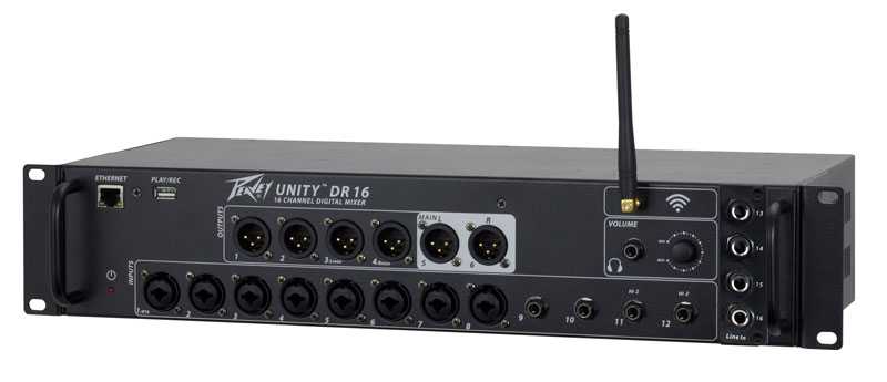 Peavey's new Unity DR16 16-channel digital mixer has arrived in the UK