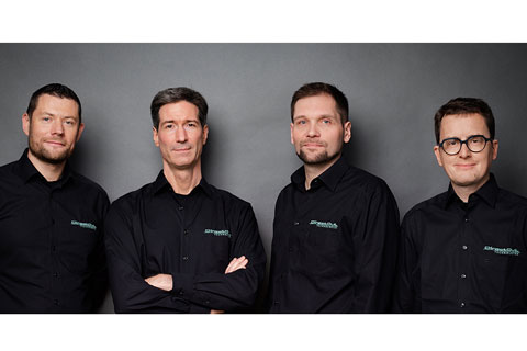 From left: Jan Ehrlich (CEO), Stephan Flock, Claudio Becker-Foss (CEO/CTO), Christian Müller (CPO)