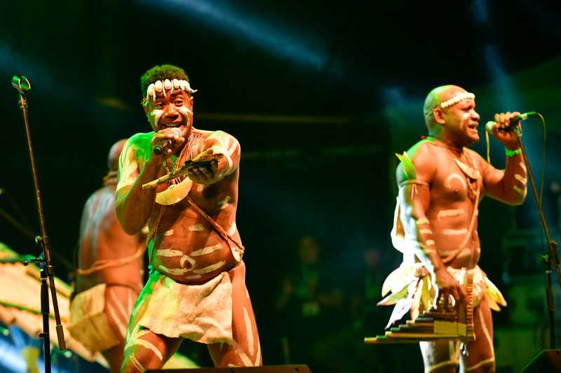 The festival features indigenous musicians from the deep interiors of the island of Borneo