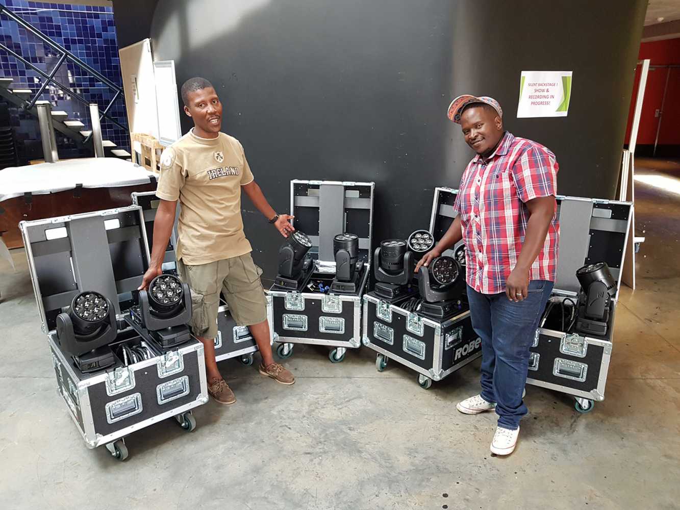 Soweto Theatre’s Lebugang Andrew Mnisi and Nkululeko Mazibuko