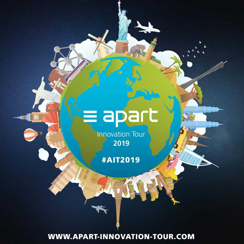 The Apart Innovation Tour will visit 100 cities in more than 40 countries