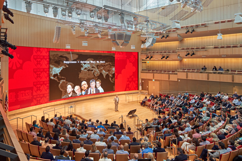 The new 1,000-seat lecture hall recently hosted a dedication ceremony