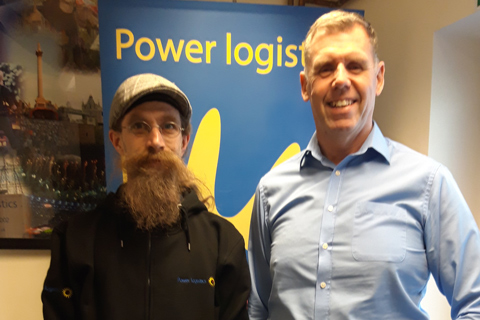 Power Logistics’ managing director, Mike Whitehouse and engineer Dafydd Hirst