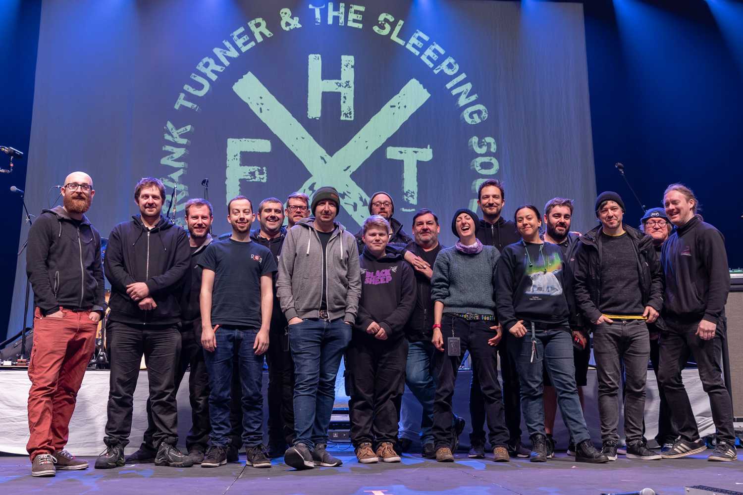 The tour crew at Alexandra Palace (photo: Steve Sroka)