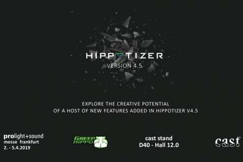 A Green Hippo representative will go through the new key features of Hippotizer V4.5. everyday