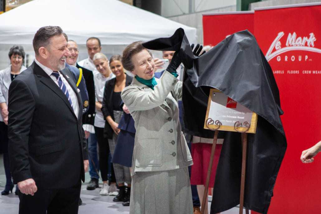 HRH, The Princess Royal, was the honoured VIP visitor to Le Mark Group