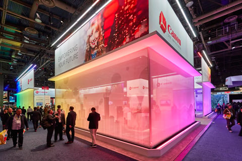 The CES show in Las Vegas