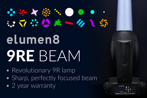 The 9RE Beam was showcased at PLASA Focus Leeds