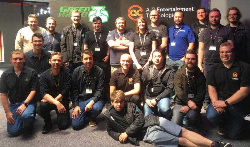 Members of the Green Hippo and AC-ET teams welcomed Hippotizer super users to Leeds