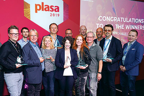 The winners of the 2019 PLASA Awards for Innovation.