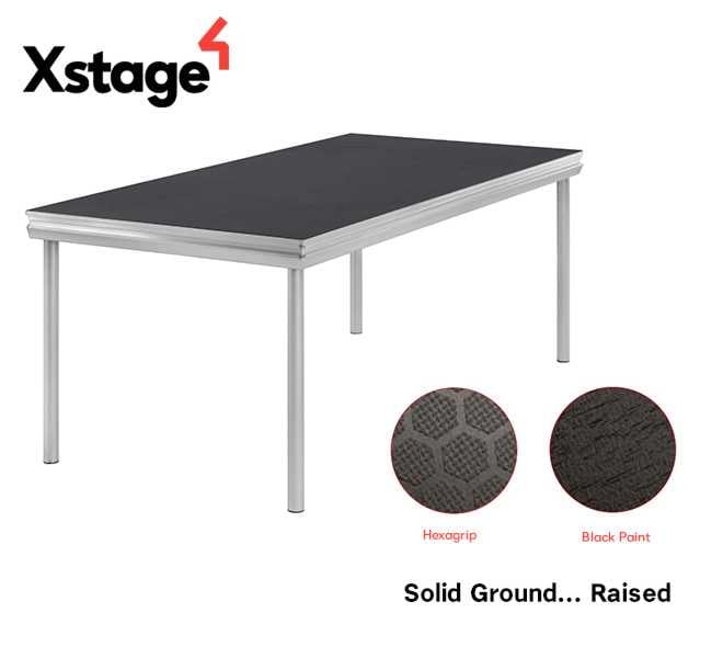 The Xstage S10 stage deck tops are now available in two surface finishes