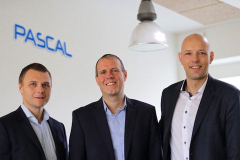 Pascal CFO Gorm Eichenberger, COO Gustaf Høskuldsson & CEO Lars Rosenkvist Fenger