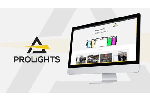 Prolights' new logo and multi-platform website