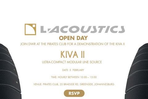 The focus will be on the L-Acoustics Kiva II