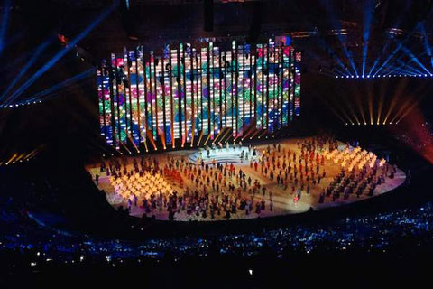 The 90-minute opening ceremony featured traditional and contemporary dance and song