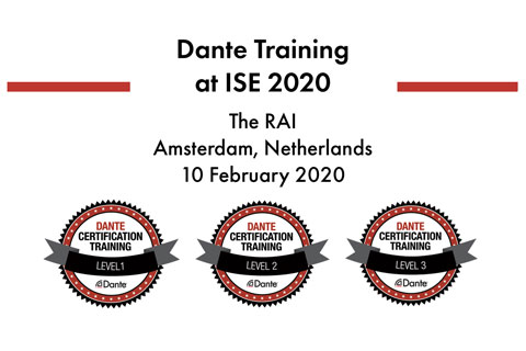 Dante certification training takes place on 10 February