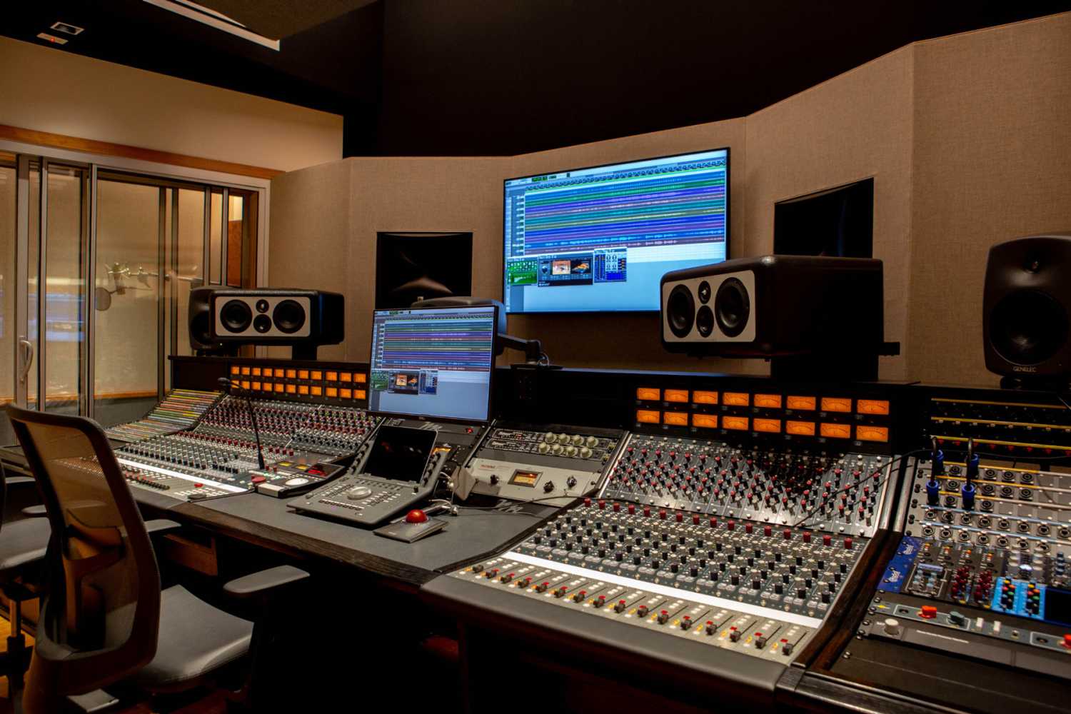 Anchoring the studio is a new 32-channel Rupert Neve Designs 5088 console