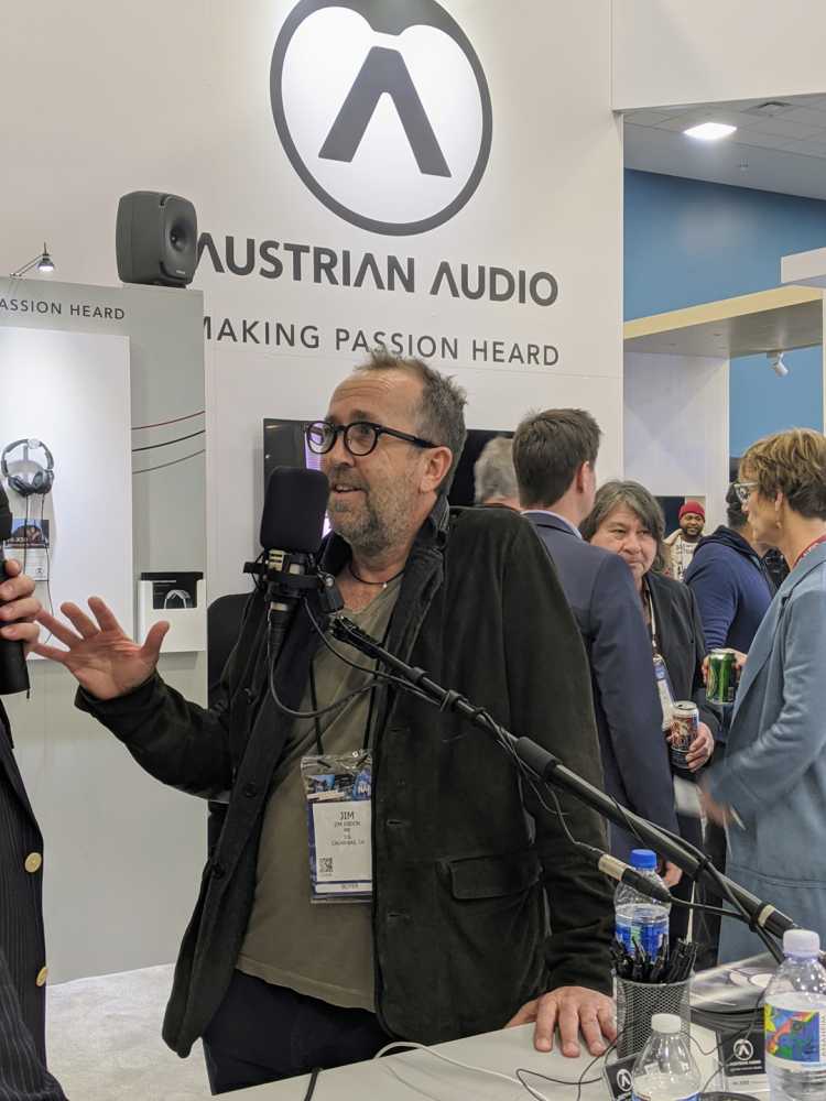 Jim Ebdon describes working with the Austrian Audio OC818 at NAMM 2020