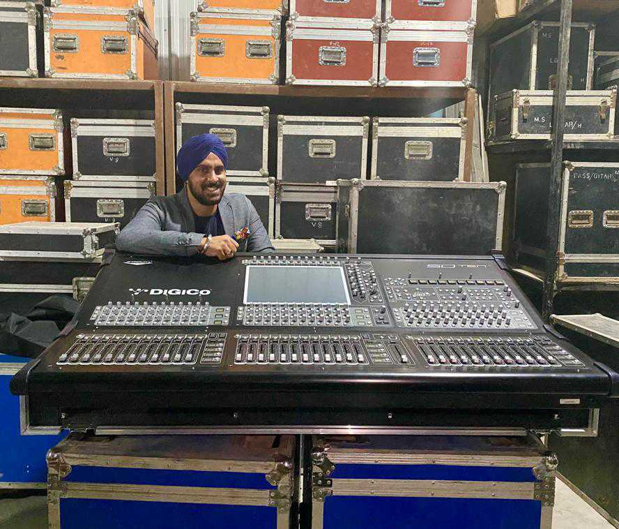 Tarandeep Singh of Mastersound with the DiGiCo SD10