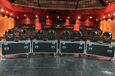 The venue purchased eight units in total with flight cases