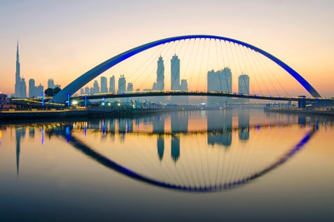 Tolerance Bridge is the first clear span suspension bridge in the Middle East