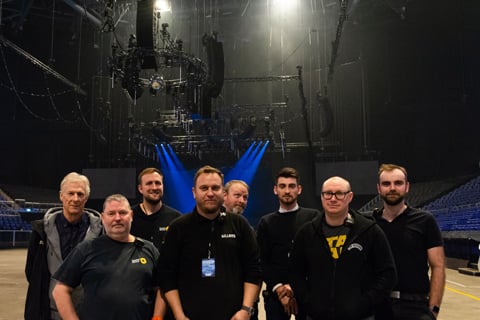 The crew for Stereophonics latest arena tour