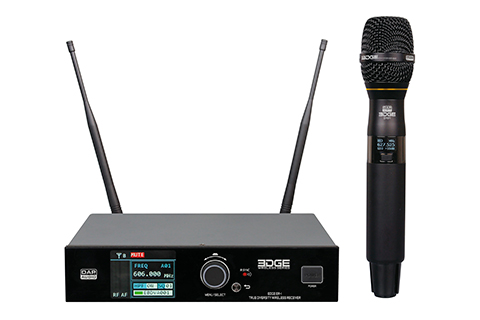 DAP's Edge-series wireless microphones feature a handheld system and a beltpack system