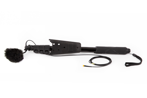 The mic has been designed for use with a lightweight boom and windjammer