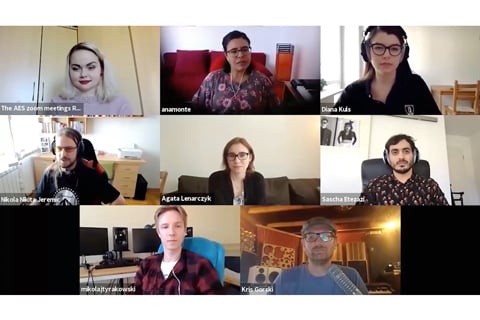 The AES Student Delegate Assembly hosted several virtual meetings during the AES Virtual Vienna Convention, as well as a variety of other student and career development events