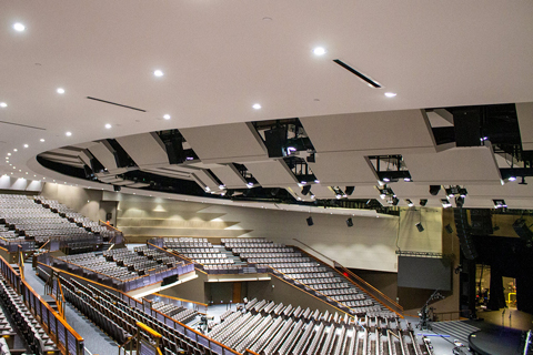 The 4,000-seat auditorium was recently upgraded with Meyer Sound Leo Family loudspeakers