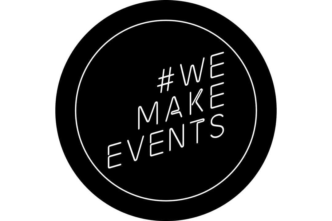 The #WeMakeEvents gobo is available on discount from goboplus.com