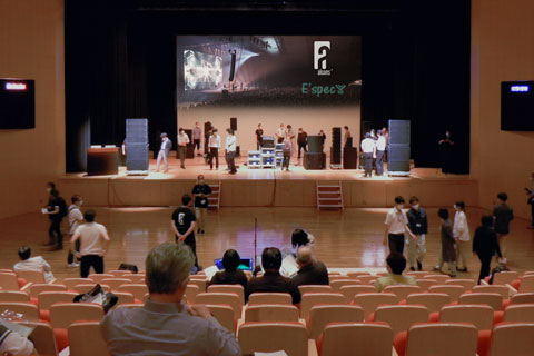 Over a hundred audio professionals attended the event in Osaka