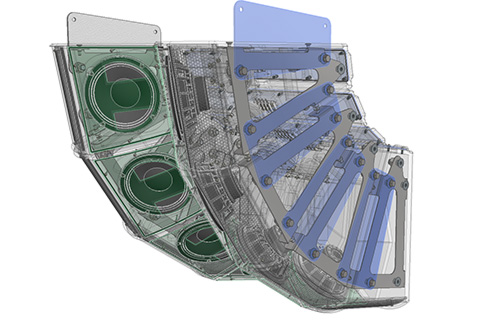 Stadia 28 is a medium-throw system for permanent outdoor installations